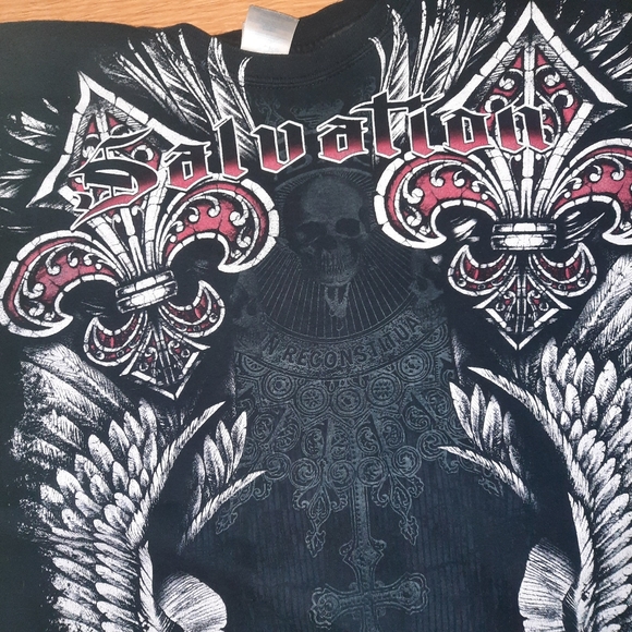 Affliction style mma Salvation shirt - Picture 2 of 5